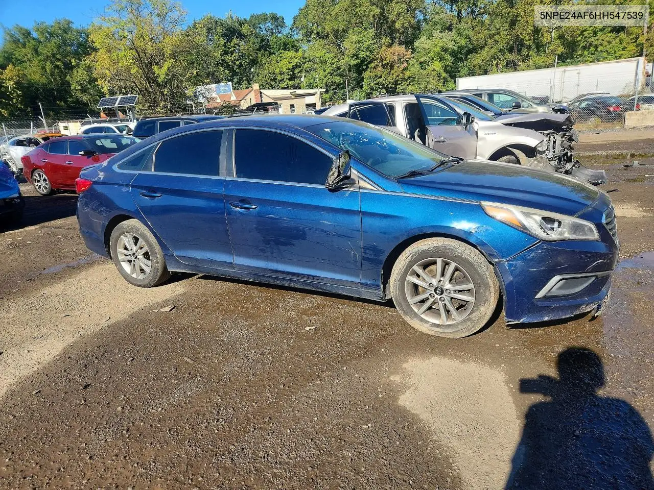 2017 HYUNDAI SONATA VIN 5NPE24AF6HH547539 — фото 4