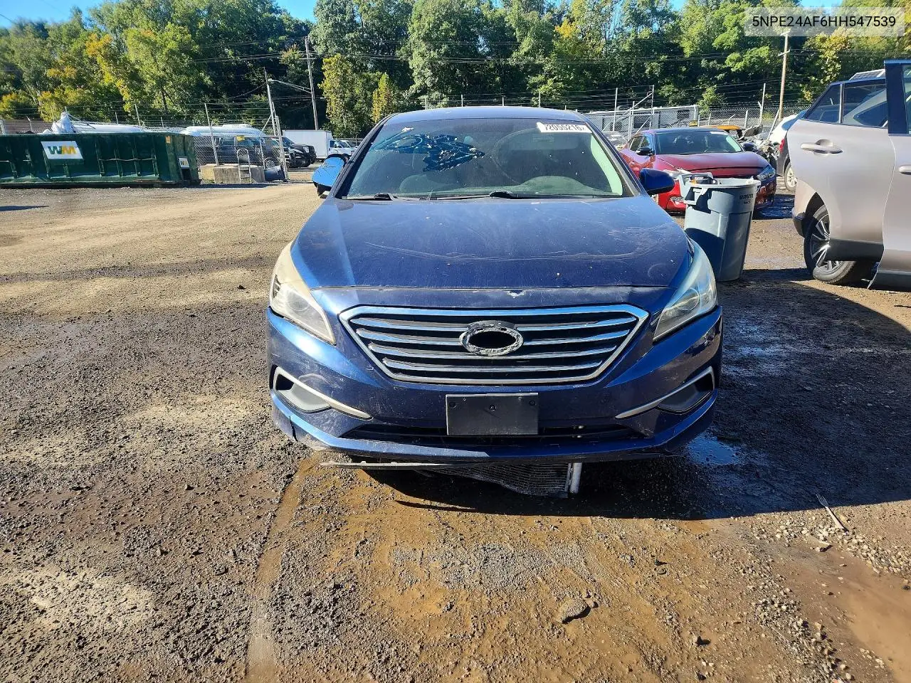 2017 HYUNDAI SONATA VIN 5NPE24AF6HH547539 — фото 5