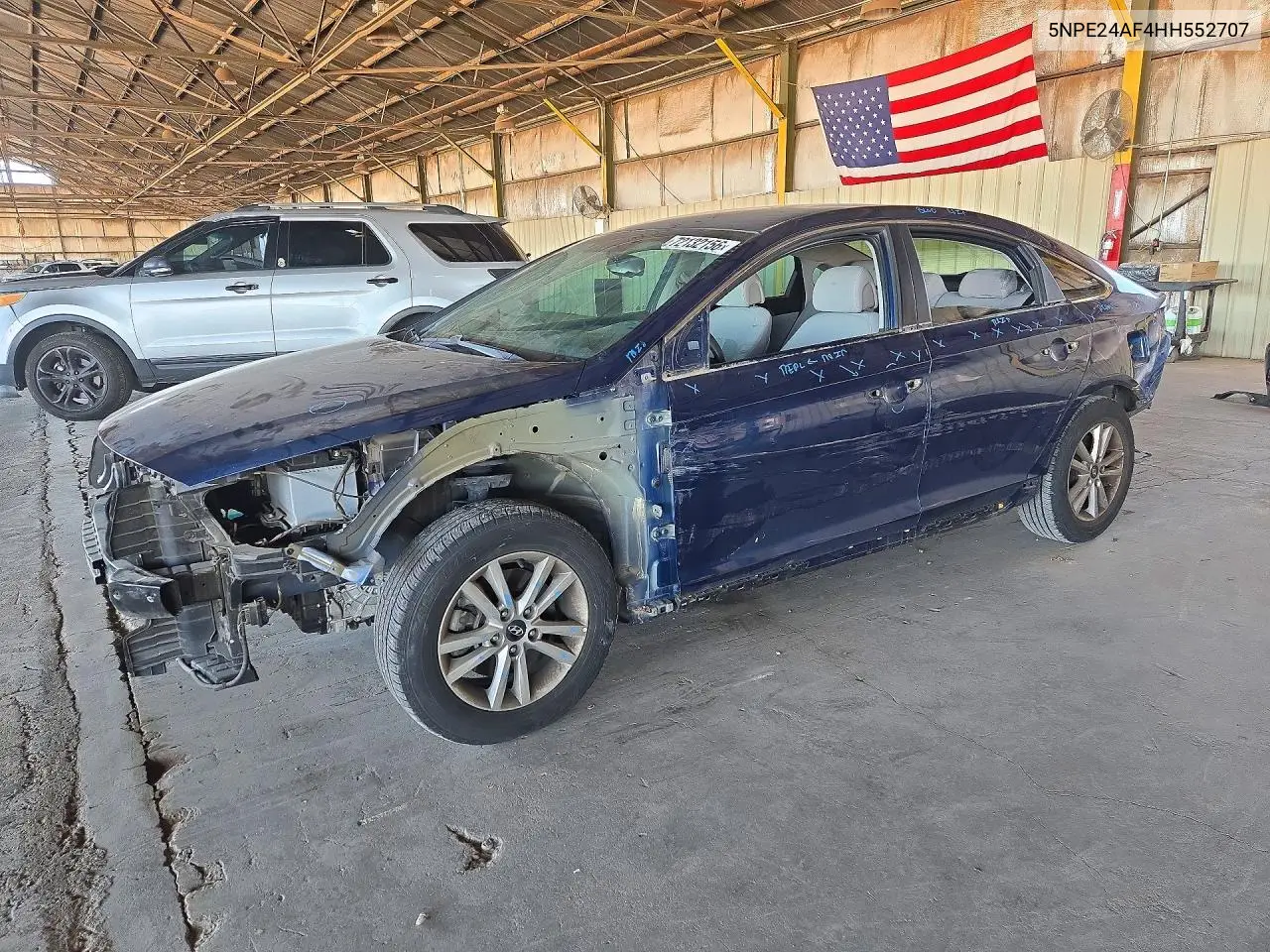 HYUNDAI SONATA 2017, VIN 5NPE24AF4HH552707