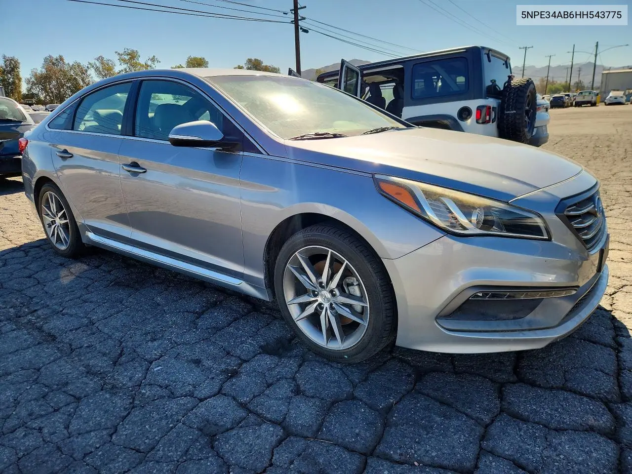 2017 HYUNDAI SONATA VIN 5NPE34AB6HH543775 — фото 4