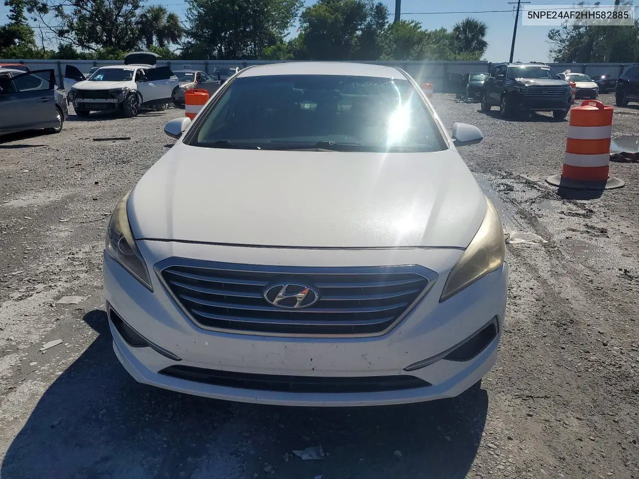 2017 HYUNDAI SONATA VIN 5NPE24AF2HH582885 — фото 5