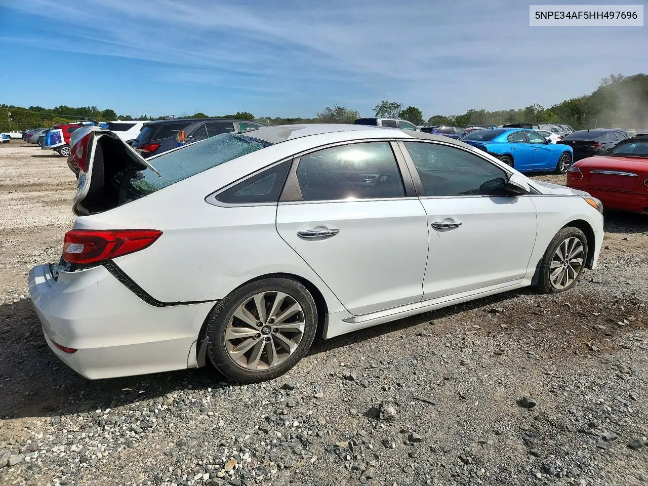 2017 HYUNDAI SONATA VIN 5NPE34AF5HH497696 — фото 3