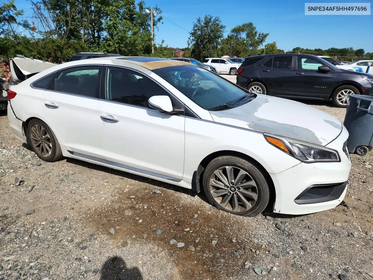2017 HYUNDAI SONATA VIN 5NPE34AF5HH497696 — фото 4