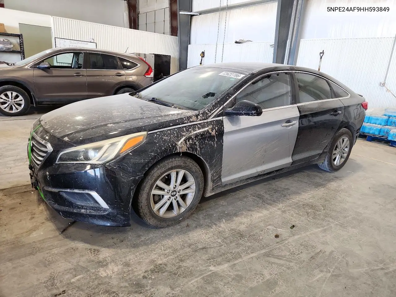 HYUNDAI SONATA 2017, VIN 5NPE24AF9HH593849
