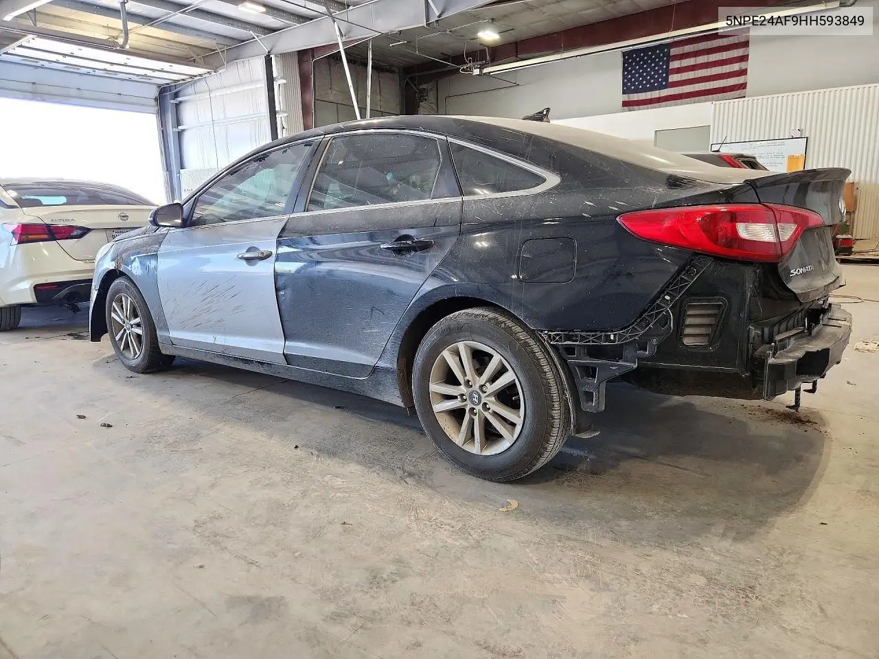 2017 HYUNDAI SONATA VIN 5NPE24AF9HH593849 — фото 2