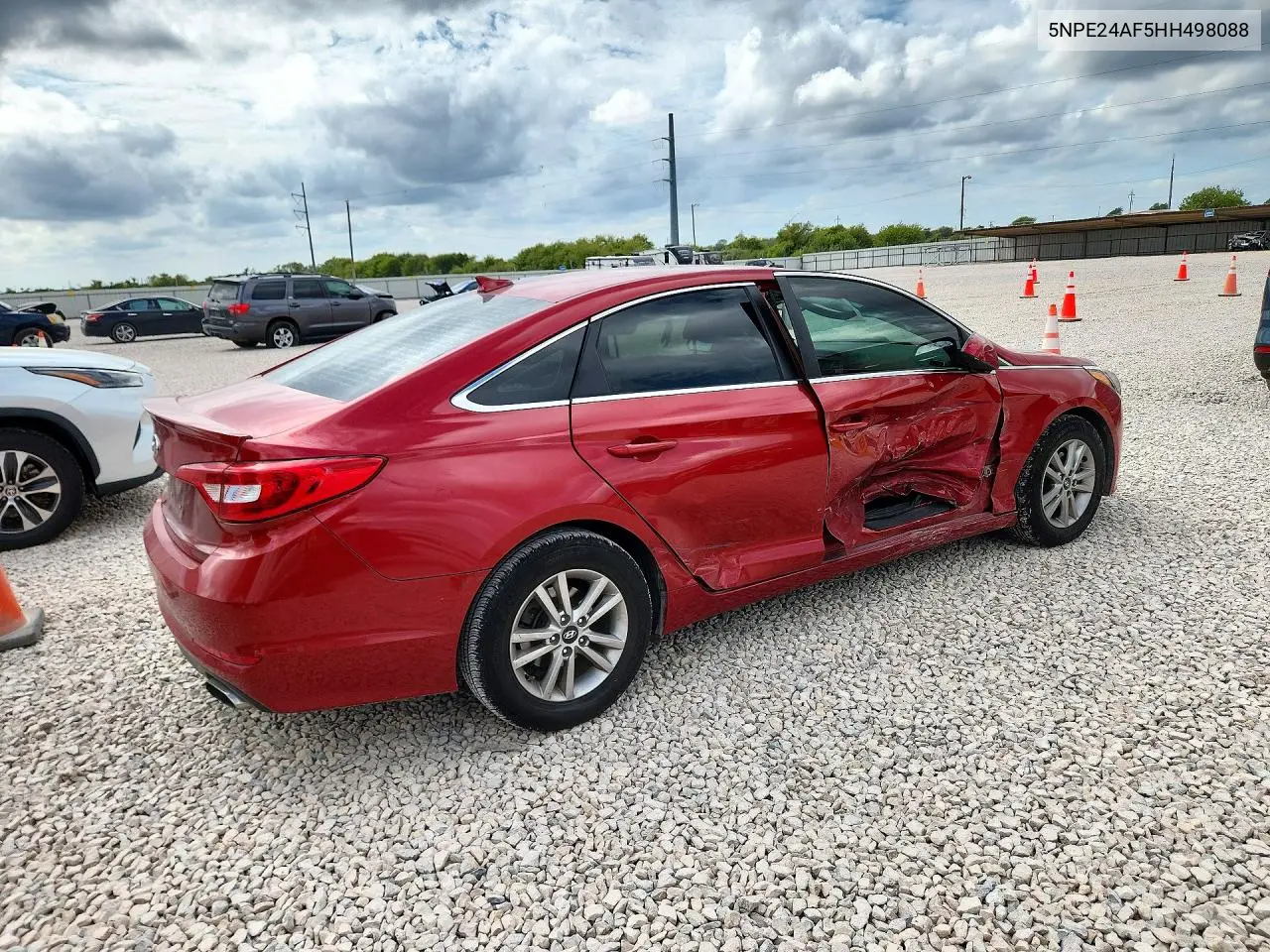 2017 HYUNDAI SONATA VIN 5NPE24AF5HH498088 — фото 3