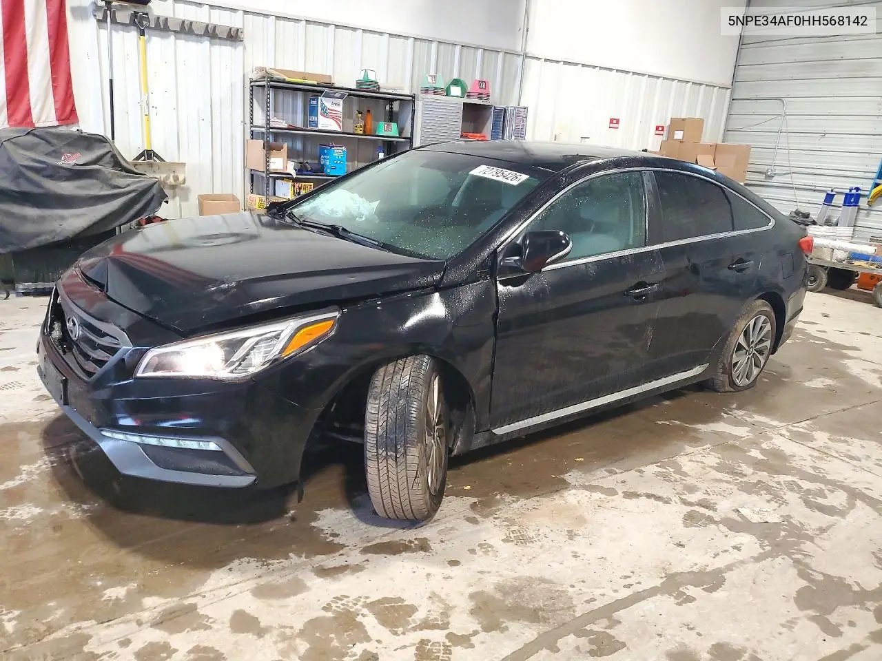 HYUNDAI SONATA 2017, VIN 5NPE34AF0HH568142