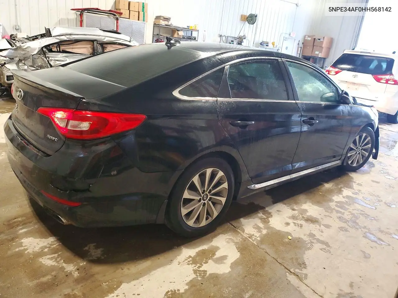 2017 HYUNDAI SONATA VIN 5NPE34AF0HH568142 — фото 3