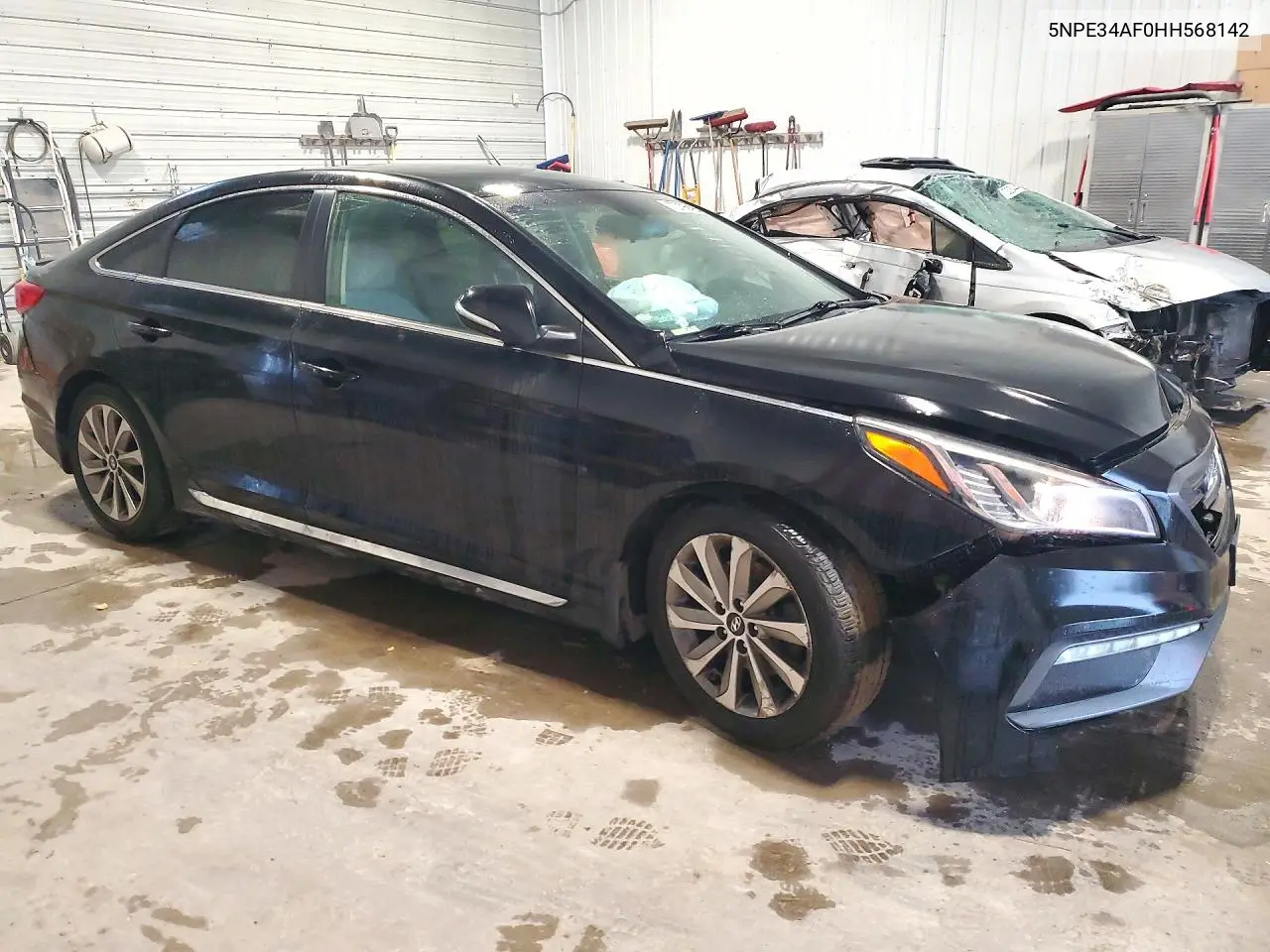 2017 HYUNDAI SONATA VIN 5NPE34AF0HH568142 — фото 4