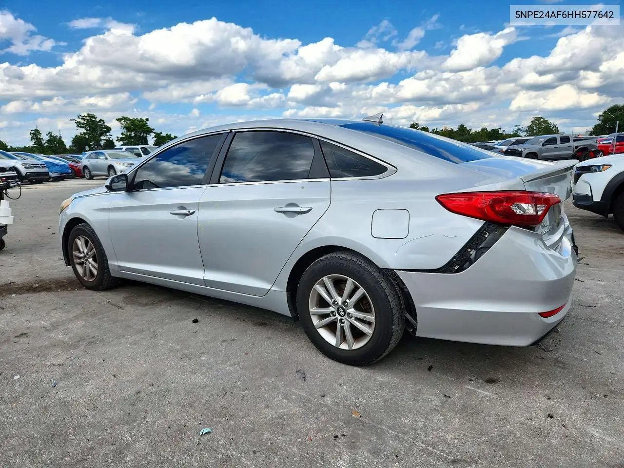 2017 HYUNDAI SONATA VIN 5NPE24AF6HH577642 — фото 2