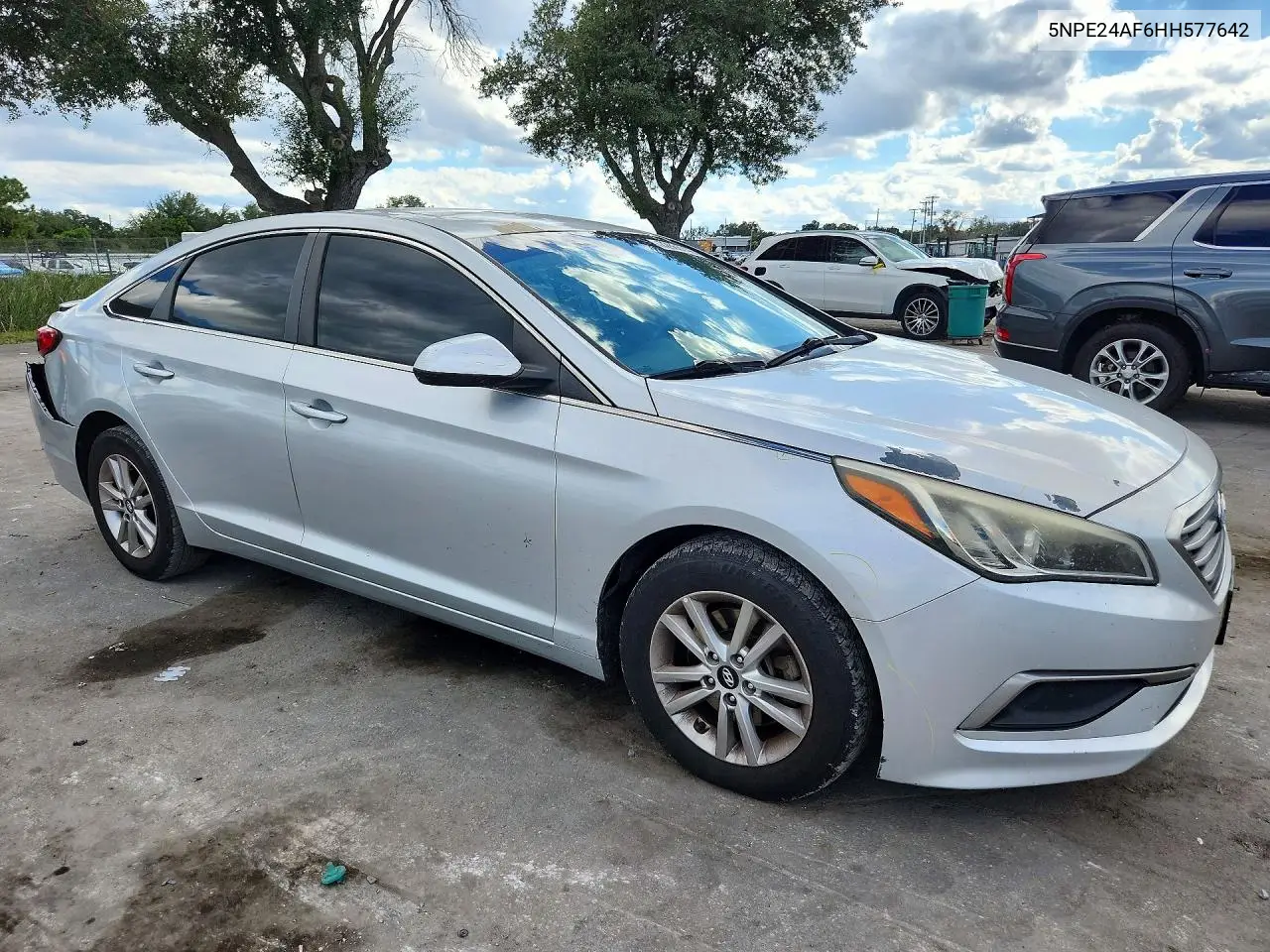 2017 HYUNDAI SONATA VIN 5NPE24AF6HH577642 — фото 4