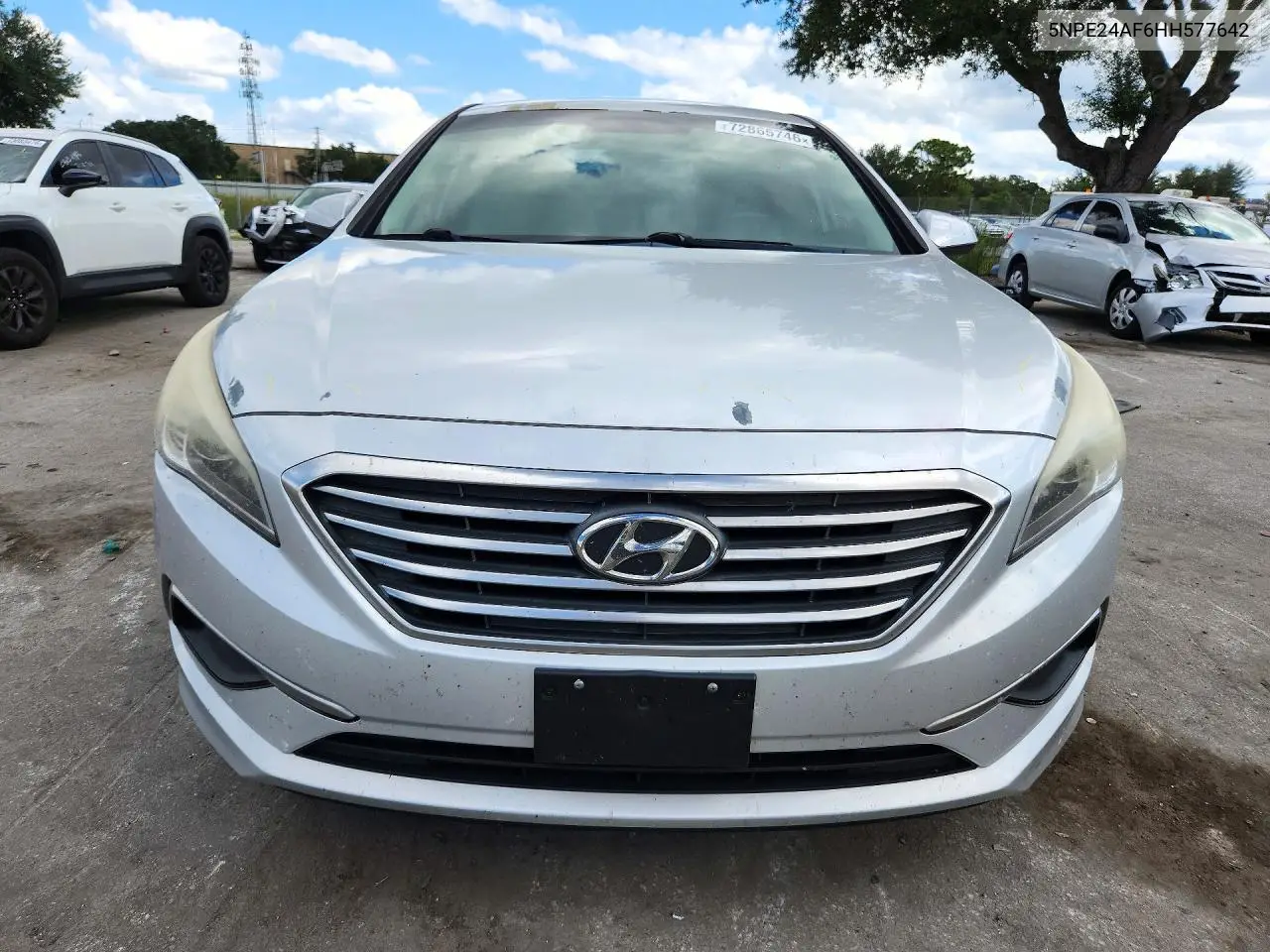 2017 HYUNDAI SONATA VIN 5NPE24AF6HH577642 — фото 5