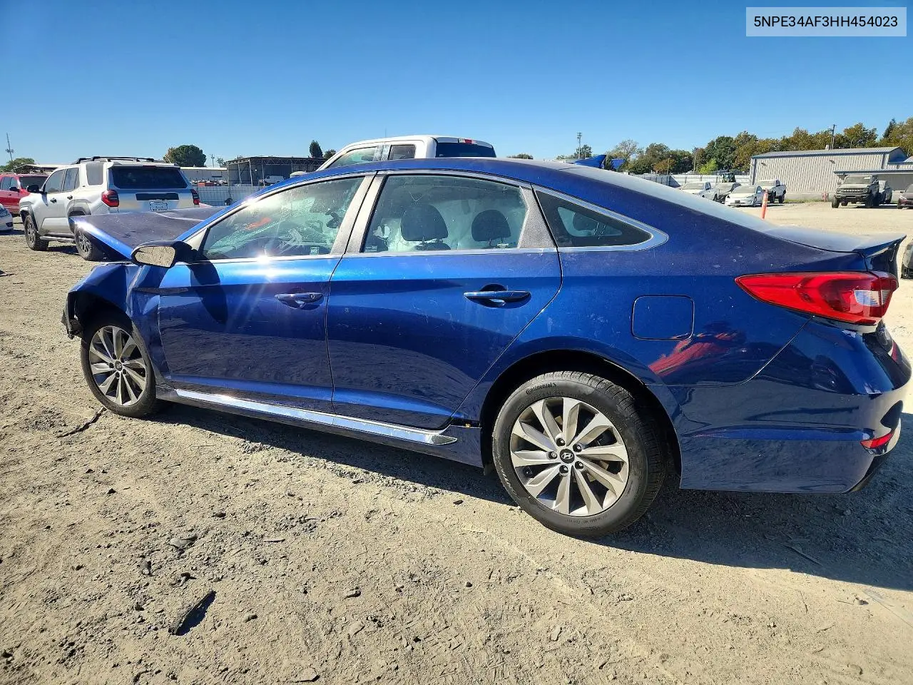 2017 HYUNDAI SONATA VIN 5NPE34AF3HH454023 — фото 2