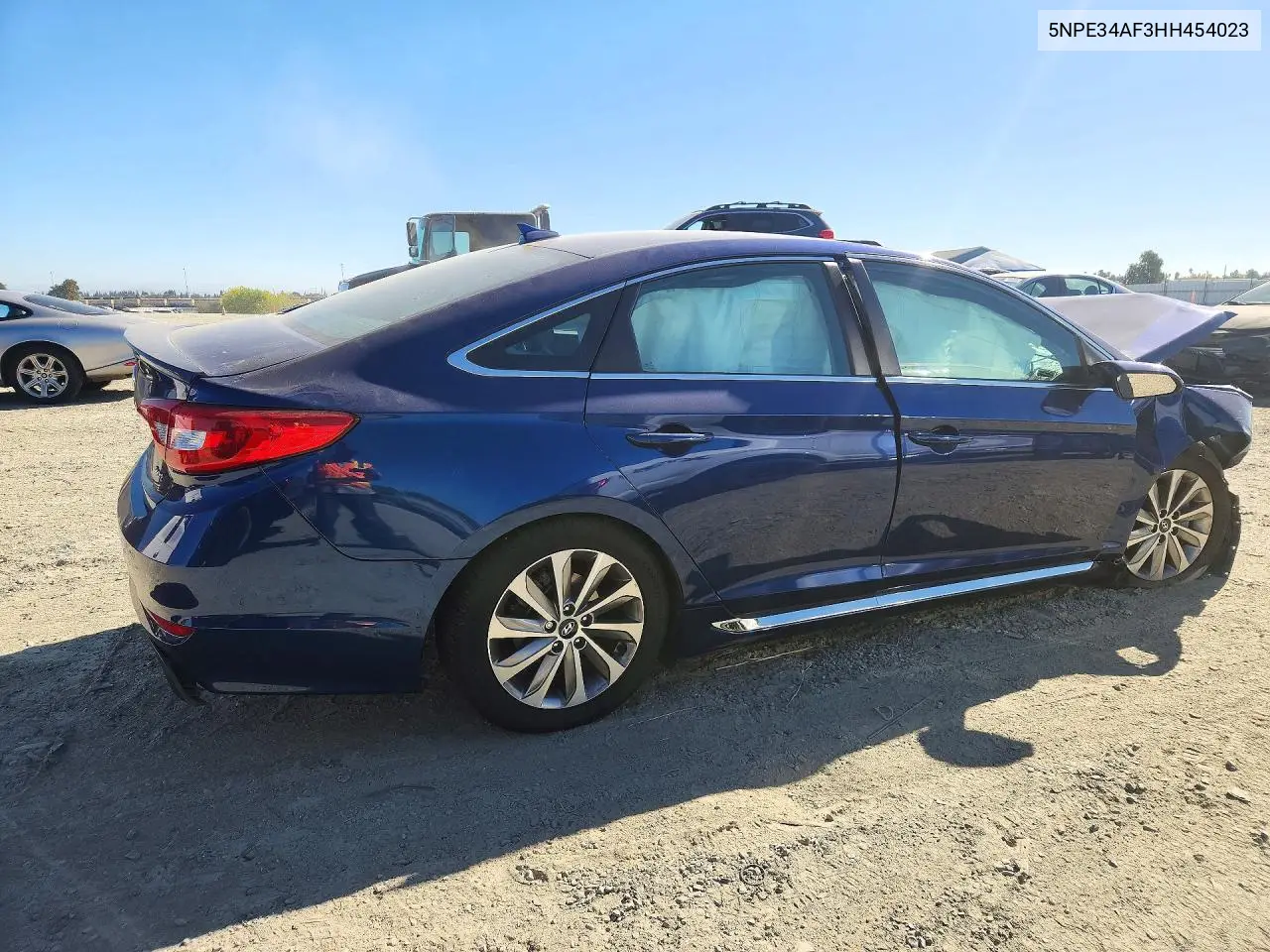 2017 HYUNDAI SONATA VIN 5NPE34AF3HH454023 — фото 3