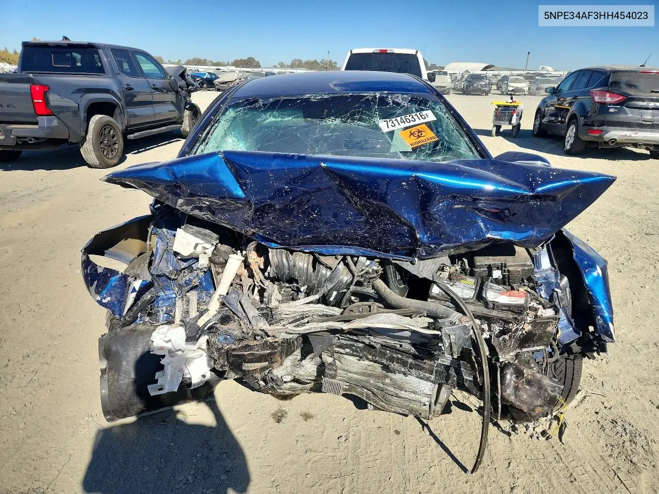 2017 HYUNDAI SONATA VIN 5NPE34AF3HH454023 — фото 5