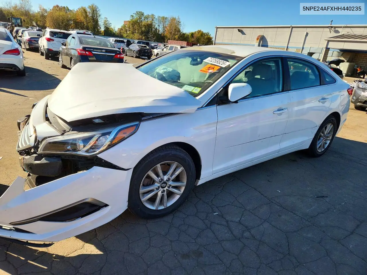 HYUNDAI SONATA 2017, VIN 5NPE24AFXHH440235