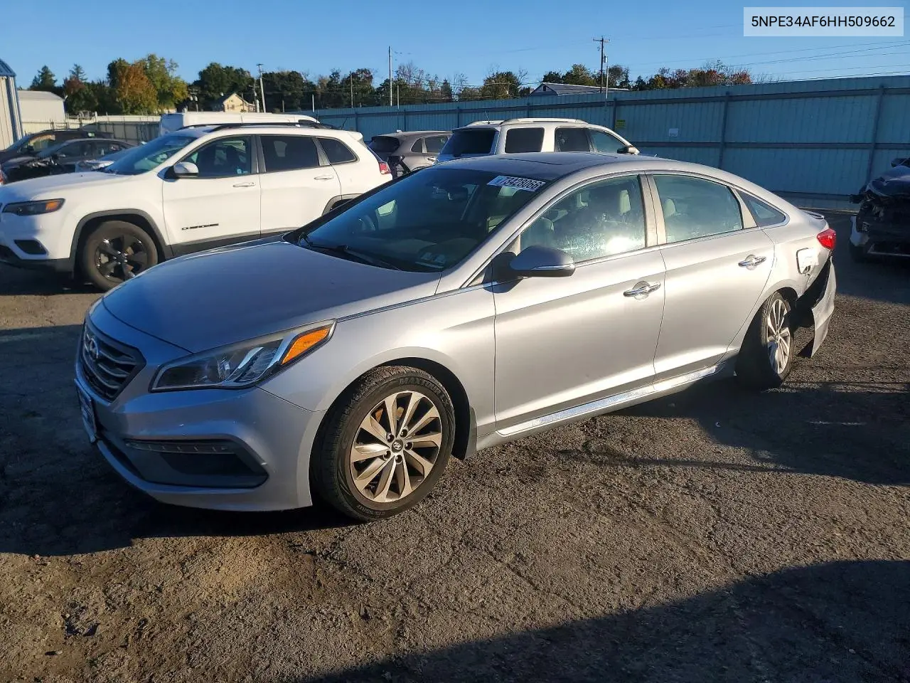 HYUNDAI SONATA 2017, VIN 5NPE34AF6HH509662