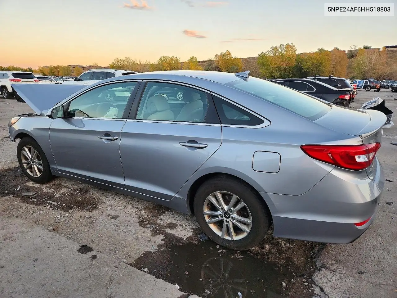 2017 HYUNDAI SONATA VIN 5NPE24AF6HH518803 — фото 2