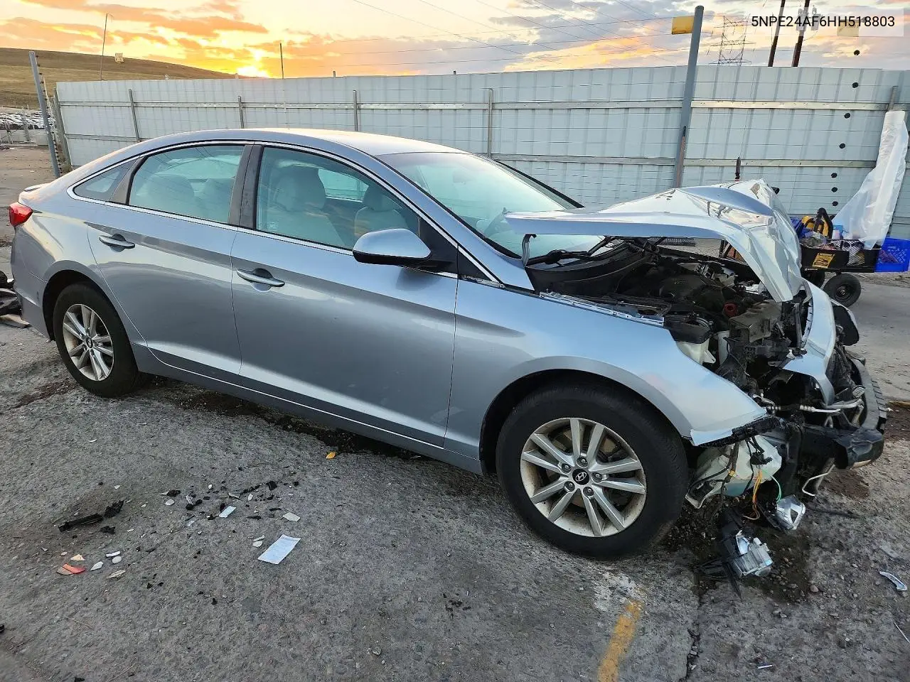 2017 HYUNDAI SONATA VIN 5NPE24AF6HH518803 — фото 4