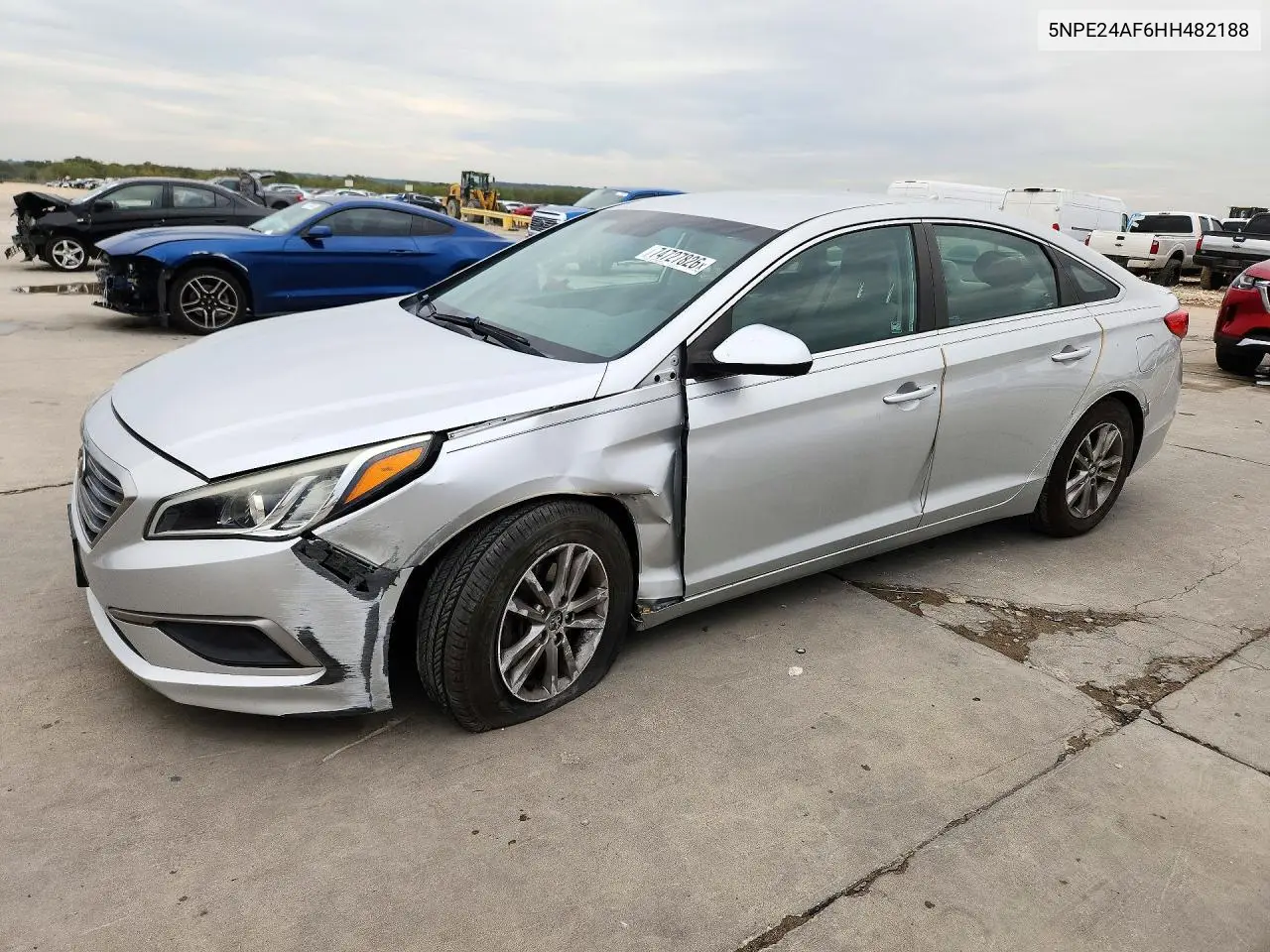HYUNDAI SONATA 2017, VIN 5NPE24AF6HH482188