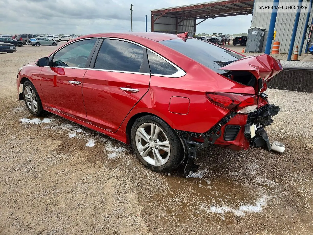 2018 HYUNDAI SONATA VIN 5NPE34AF0JH654928 — фото 2