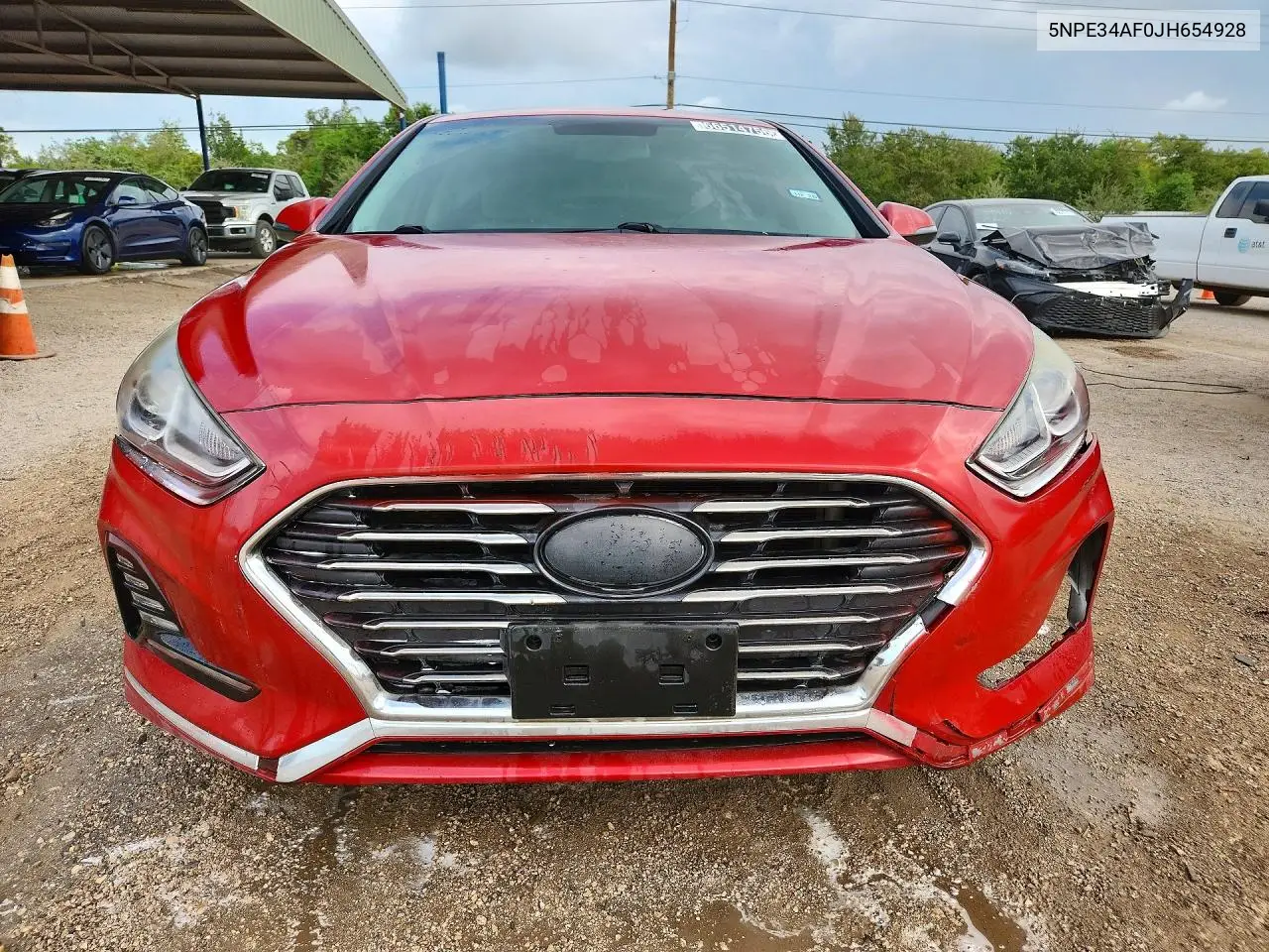 2018 HYUNDAI SONATA VIN 5NPE34AF0JH654928 — фото 5