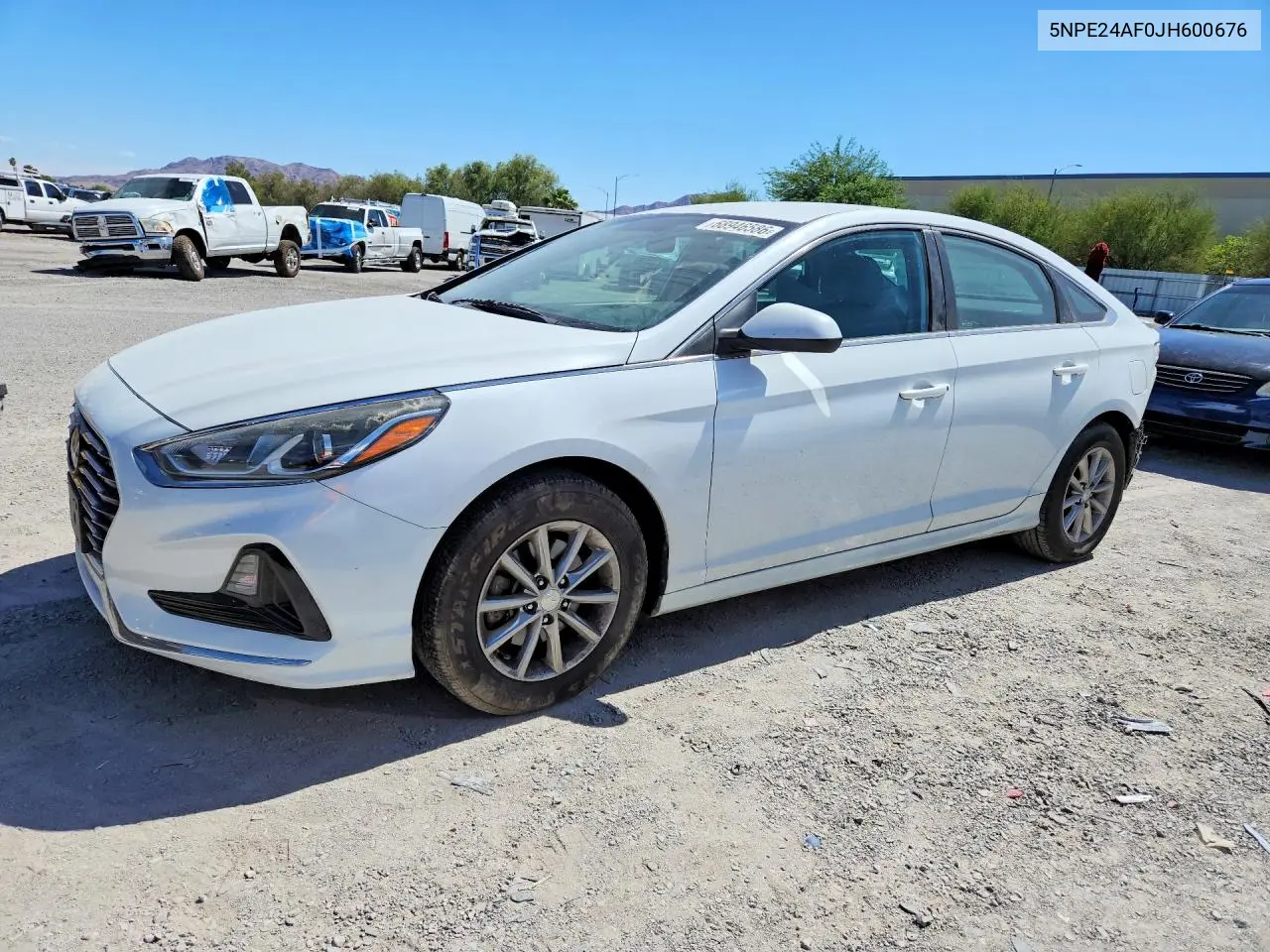 HYUNDAI SONATA 2018, VIN 5NPE24AF0JH600676