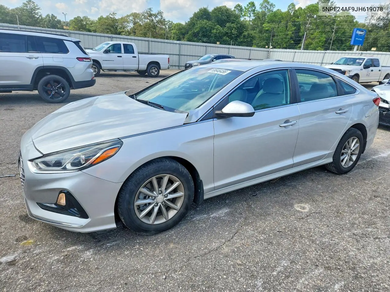 HYUNDAI SONATA 2018, VIN 5NPE24AF9JH619078