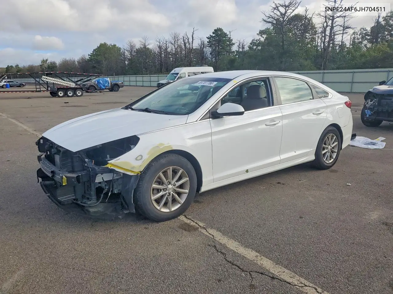 HYUNDAI SONATA 2018, VIN 5NPE24AF6JH704511