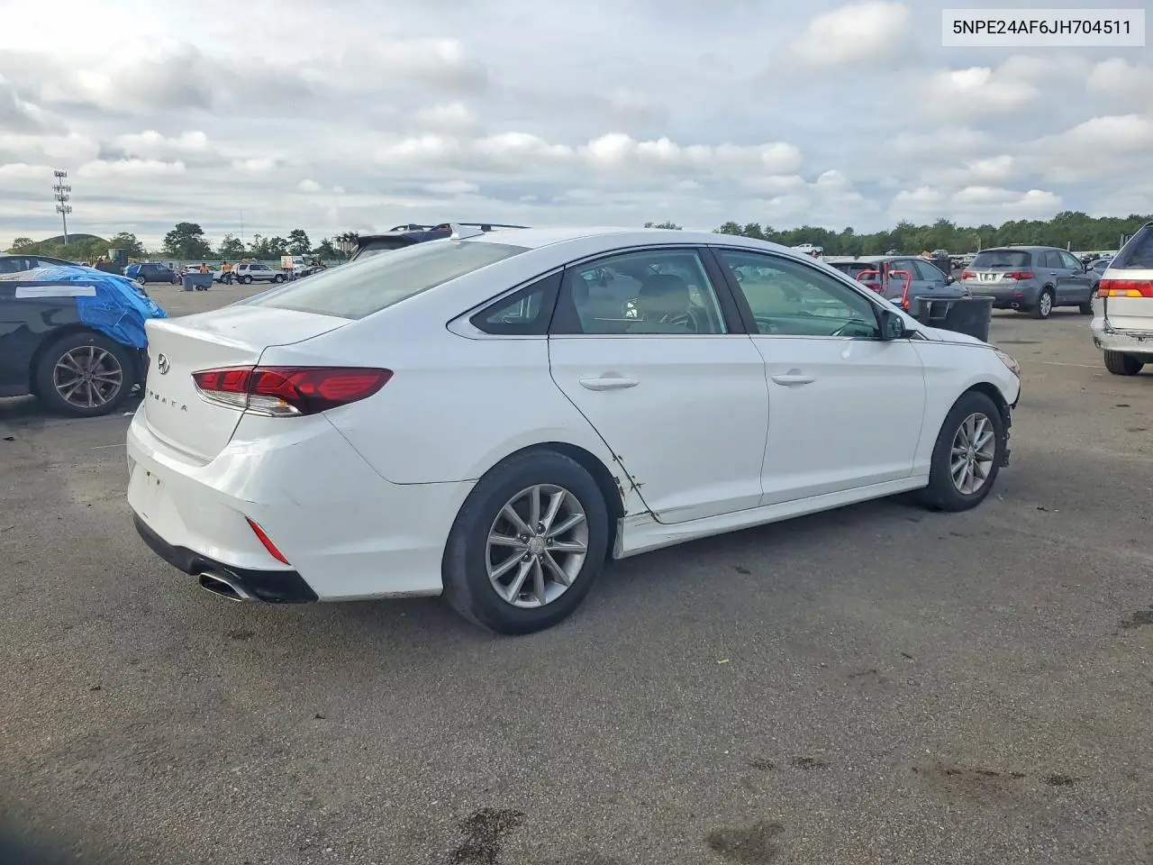 2018 HYUNDAI SONATA VIN 5NPE24AF6JH704511 — фото 3