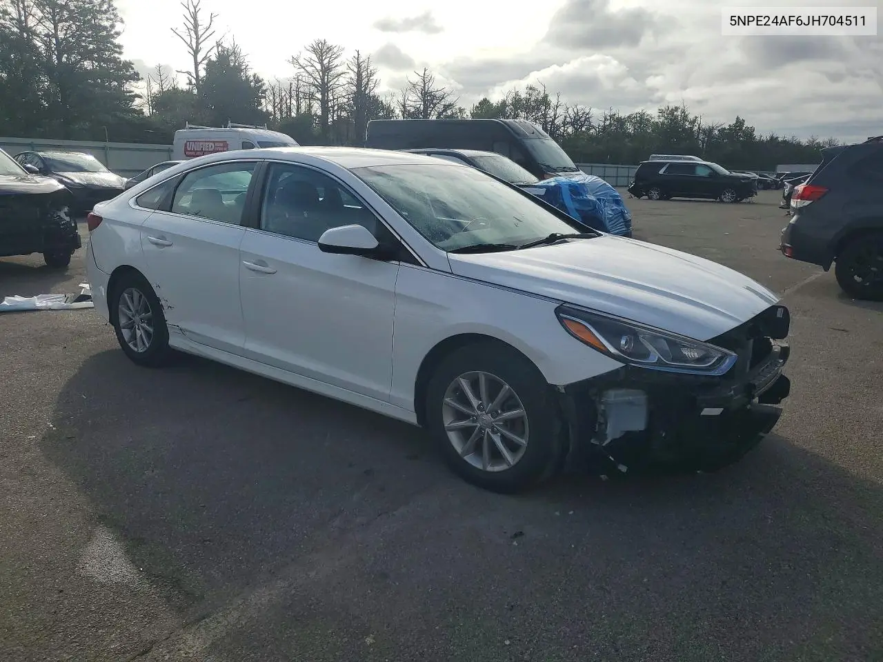 2018 HYUNDAI SONATA VIN 5NPE24AF6JH704511 — фото 4