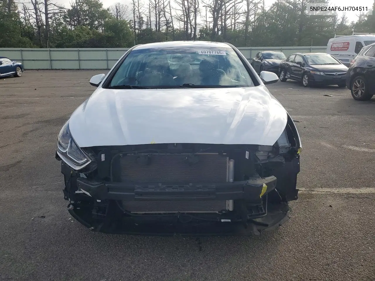 2018 HYUNDAI SONATA VIN 5NPE24AF6JH704511 — фото 5