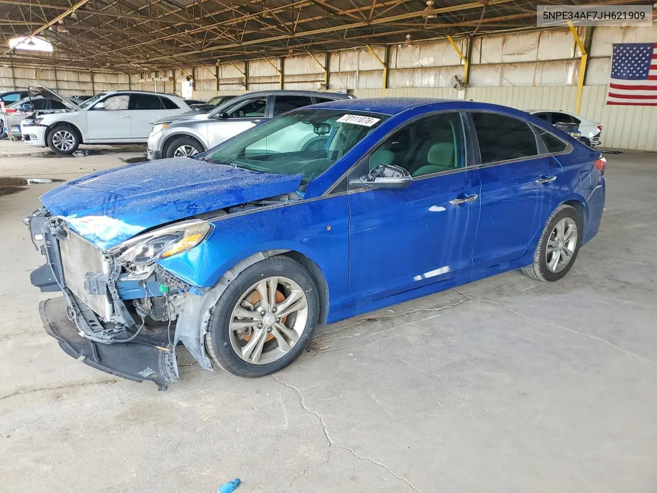 HYUNDAI SONATA 2018, VIN 5NPE34AF7JH621909