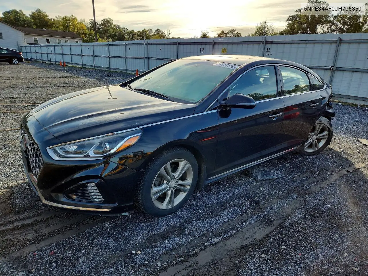 HYUNDAI SONATA 2018, VIN 5NPE34AF0JH706350