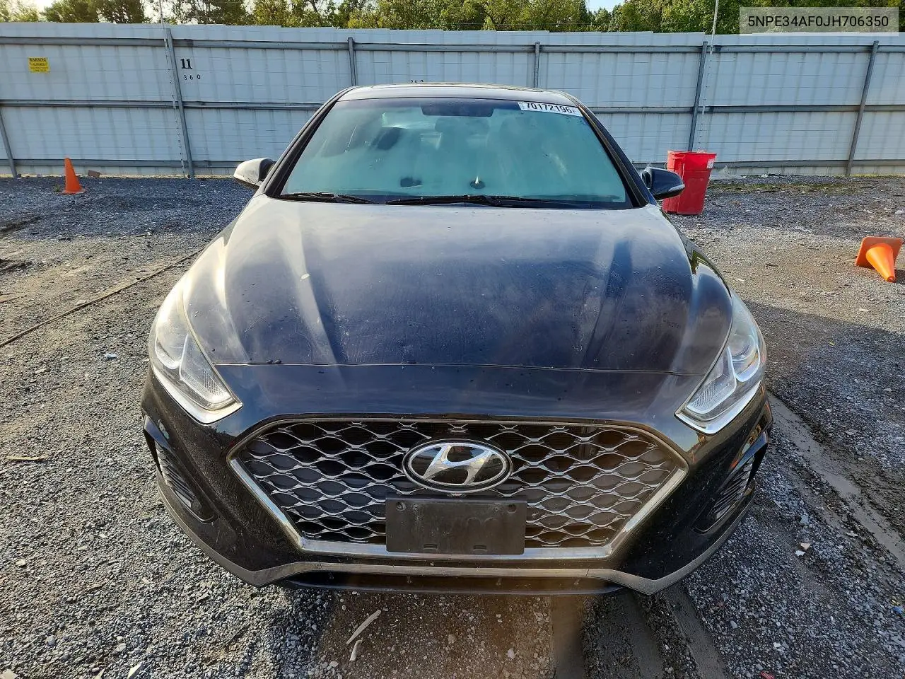 2018 HYUNDAI SONATA VIN 5NPE34AF0JH706350 — фото 5