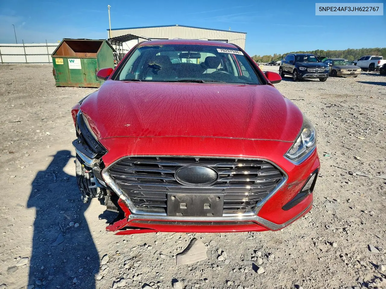 2018 HYUNDAI SONATA VIN 5NPE24AF3JH622767 — фото 5