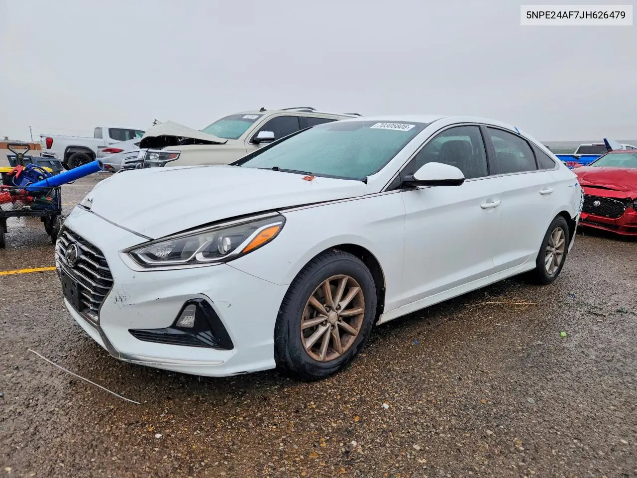 HYUNDAI SONATA 2018, VIN 5NPE24AF7JH626479