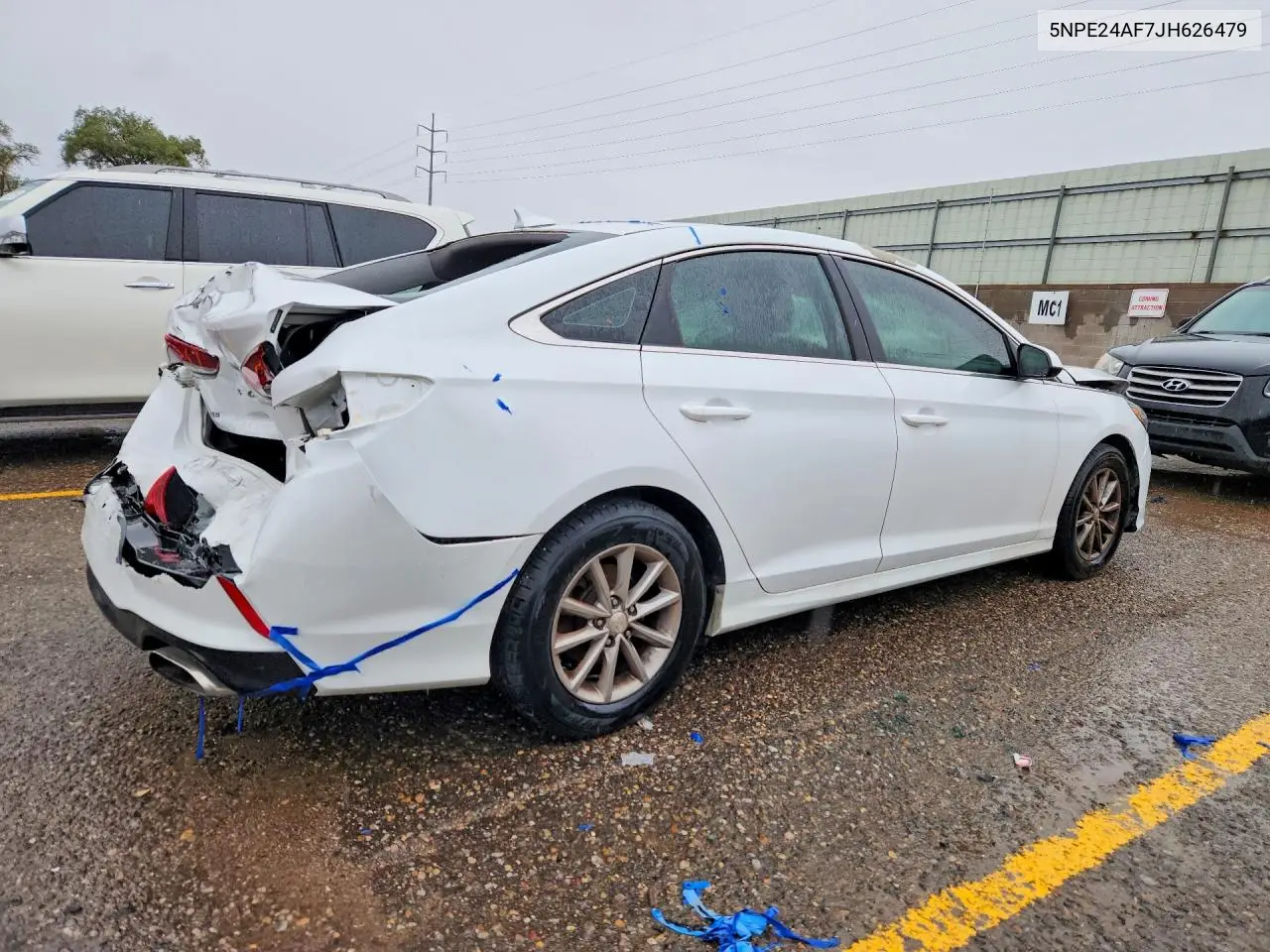 2018 HYUNDAI SONATA VIN 5NPE24AF7JH626479 — фото 3