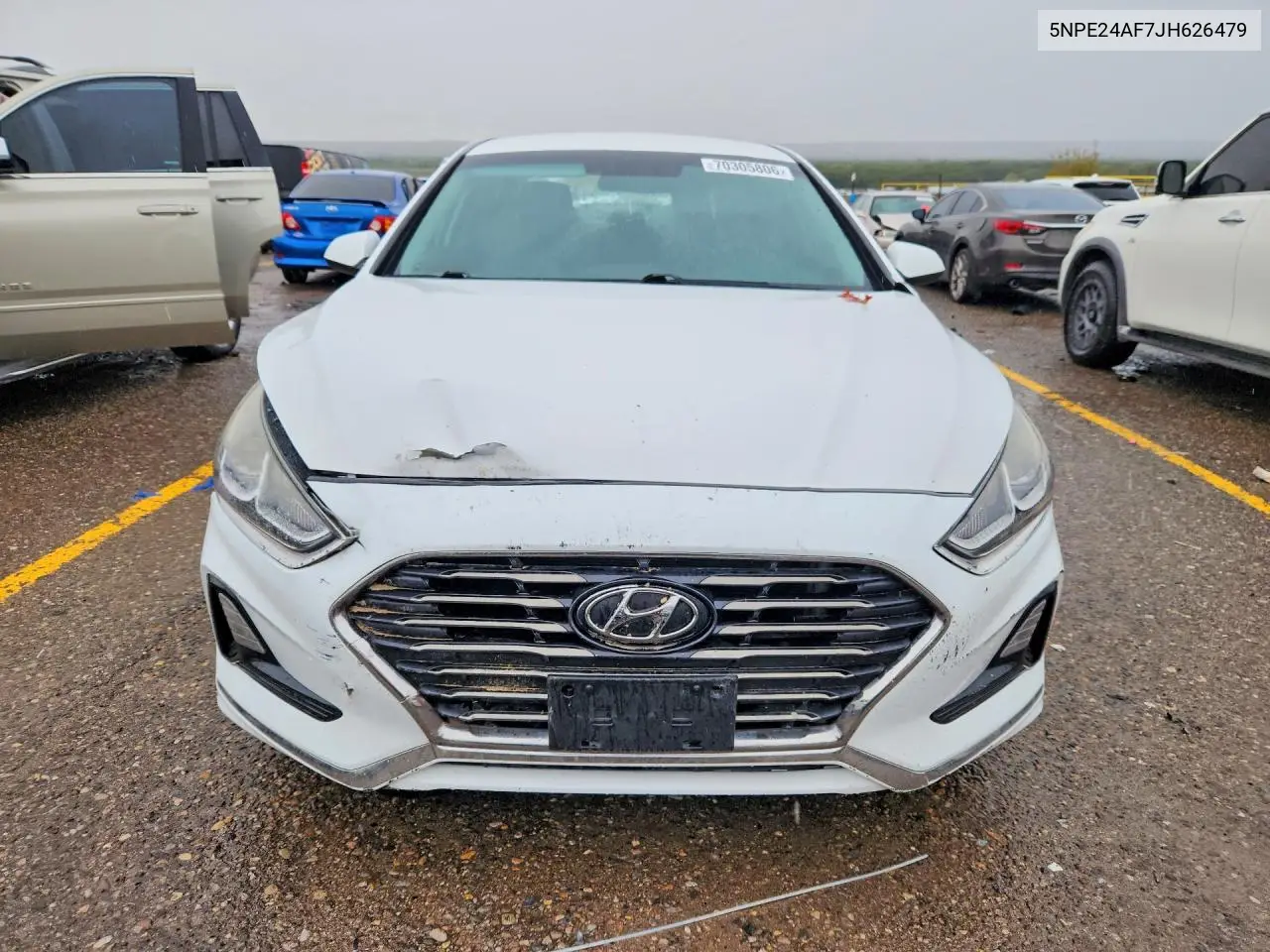 2018 HYUNDAI SONATA VIN 5NPE24AF7JH626479 — фото 5