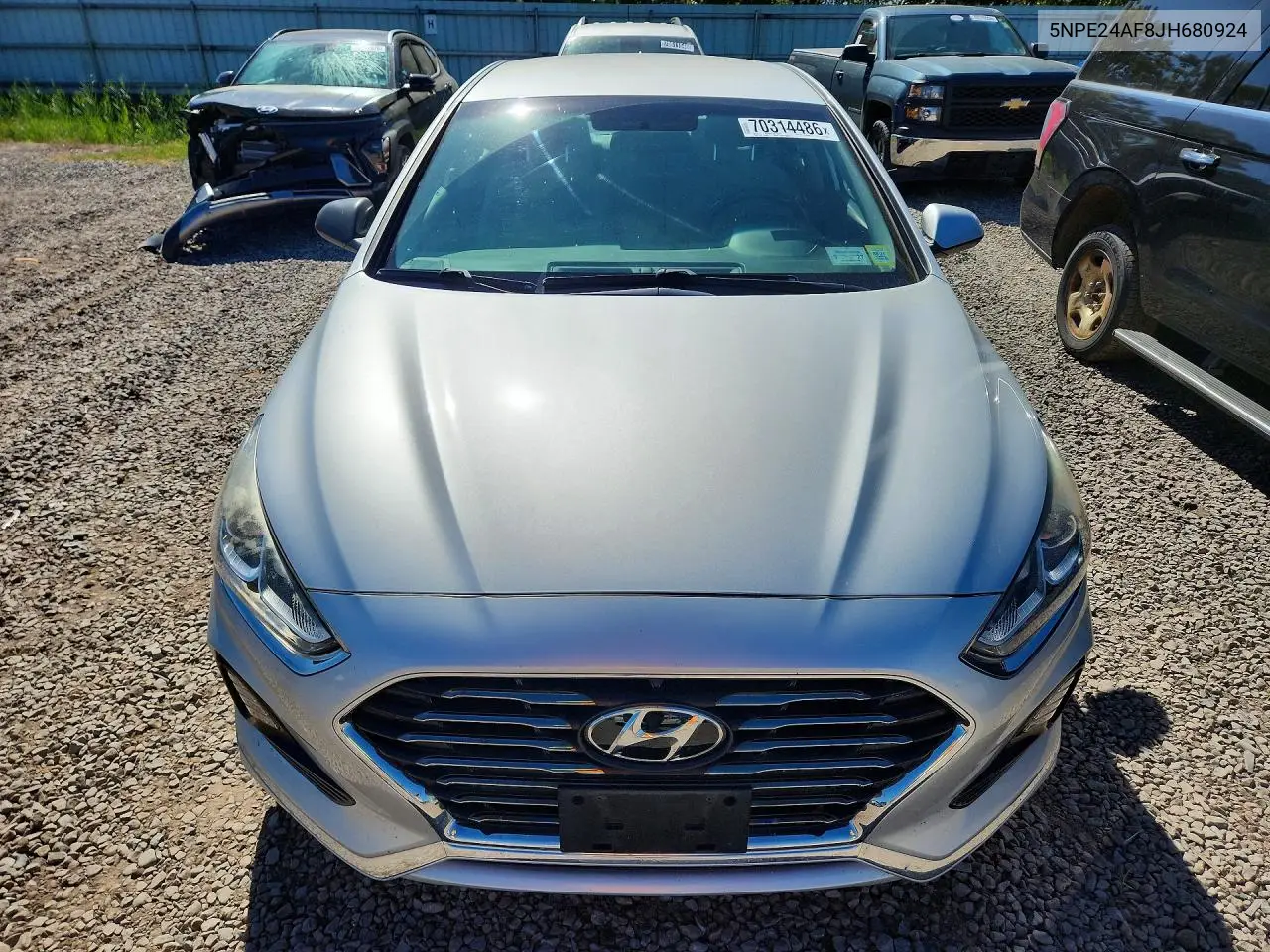 2018 HYUNDAI SONATA VIN 5NPE24AF8JH680924 — фото 5