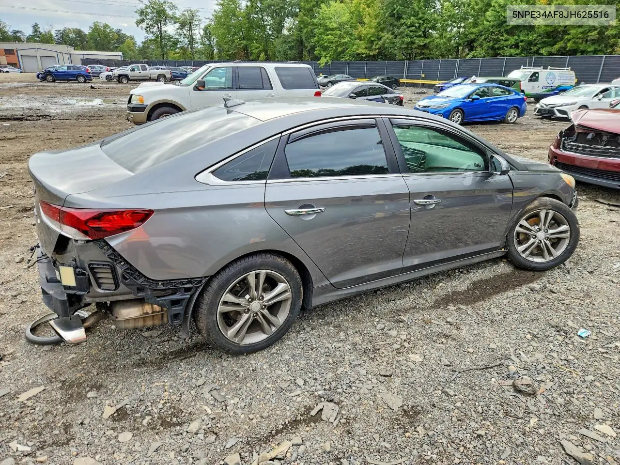 2018 HYUNDAI SONATA VIN 5NPE34AF8JH625516 — фото 3