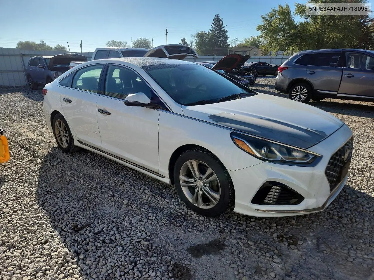 2018 HYUNDAI SONATA VIN 5NPE34AF4JH718095 — фото 4