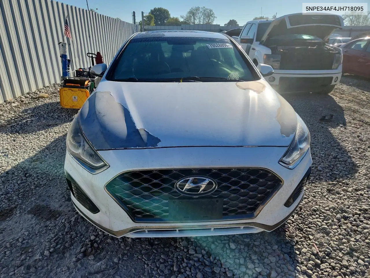 2018 HYUNDAI SONATA VIN 5NPE34AF4JH718095 — фото 5