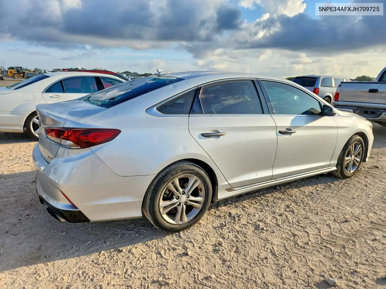 2018 HYUNDAI SONATA VIN 5NPE34AFXJH709725 — фото 3