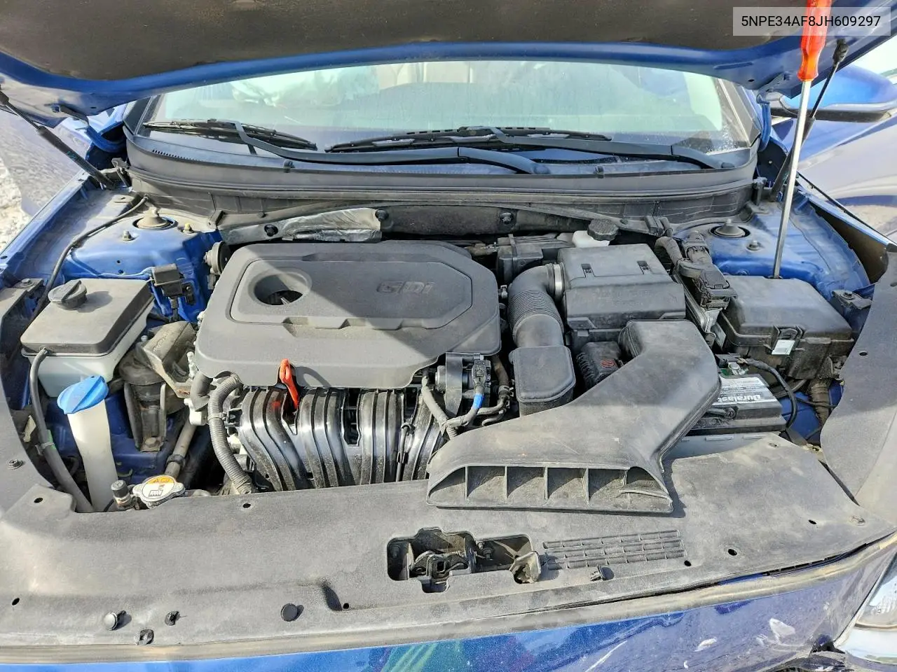 HYUNDAI SONATA 2018, VIN 5NPE34AF8JH609297