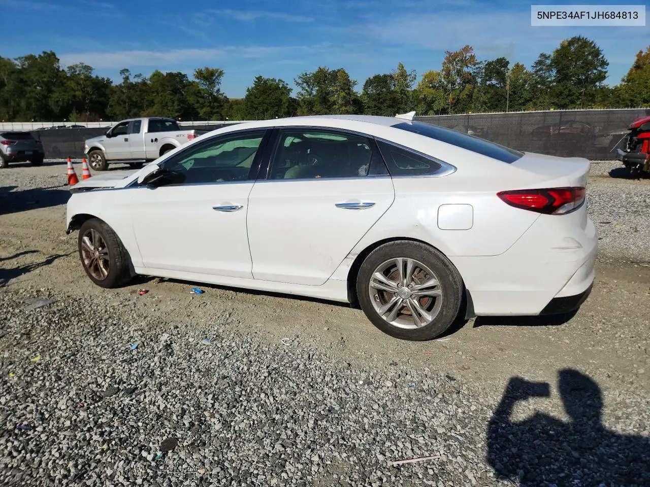 2018 HYUNDAI SONATA VIN 5NPE34AF1JH684813 — фото 2
