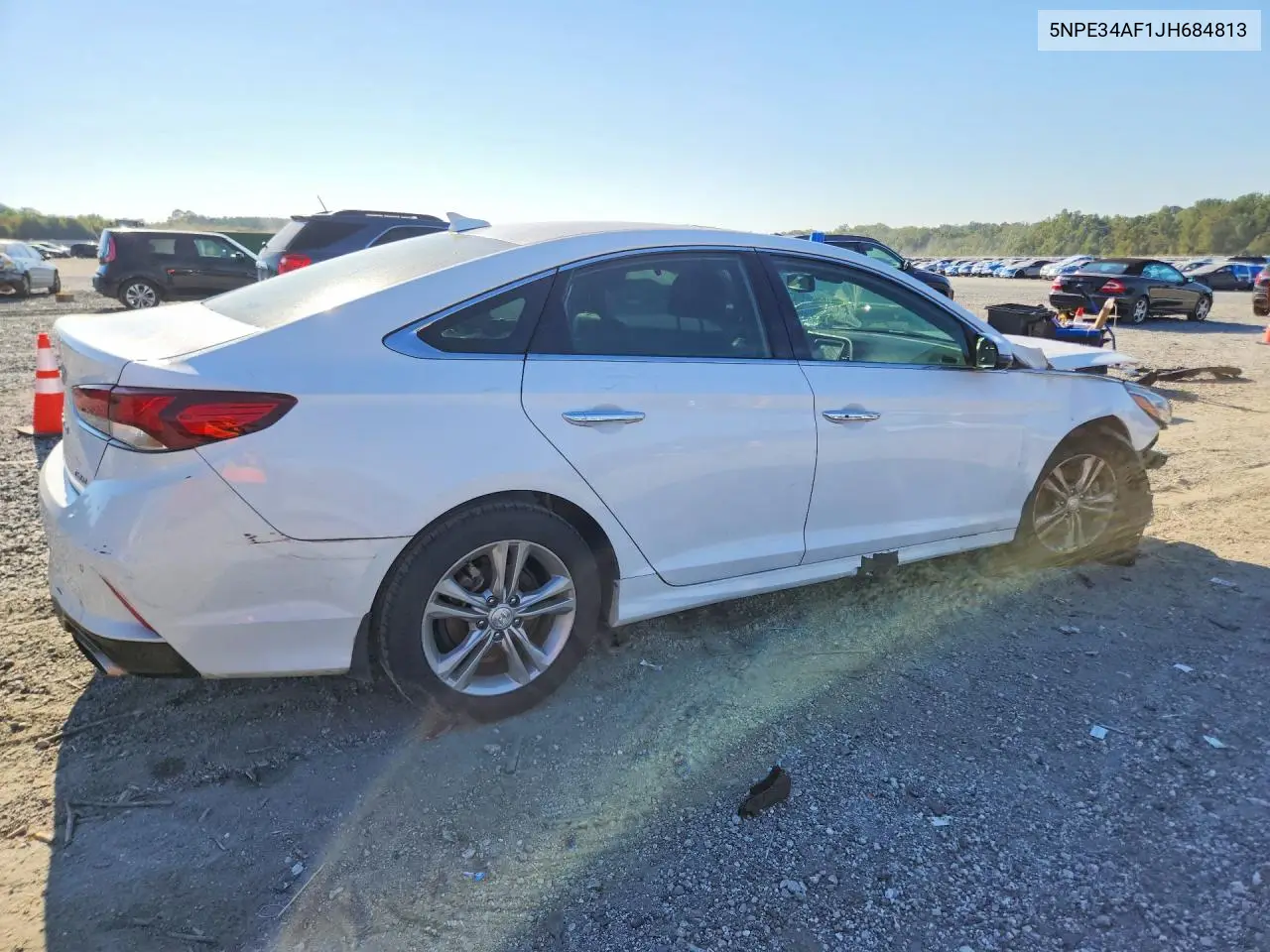 2018 HYUNDAI SONATA VIN 5NPE34AF1JH684813 — фото 3