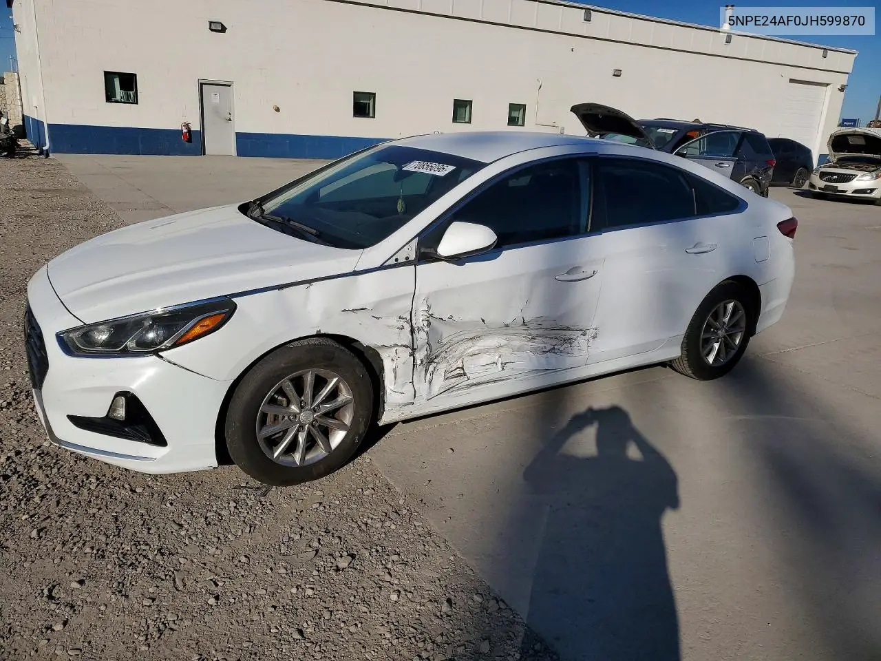 HYUNDAI SONATA 2018, VIN 5NPE24AF0JH599870