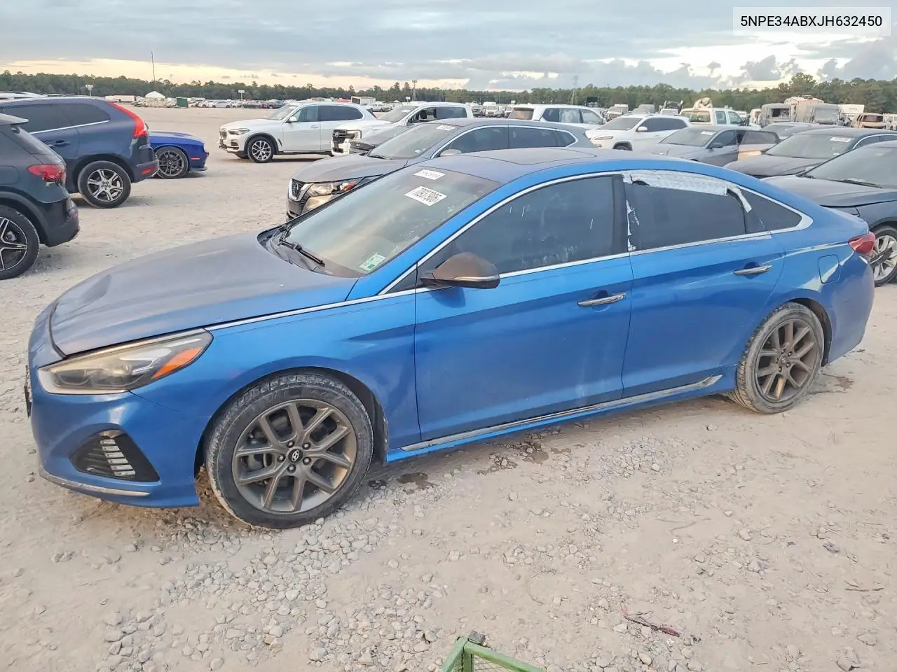 HYUNDAI SONATA 2018, VIN 5NPE34ABXJH632450