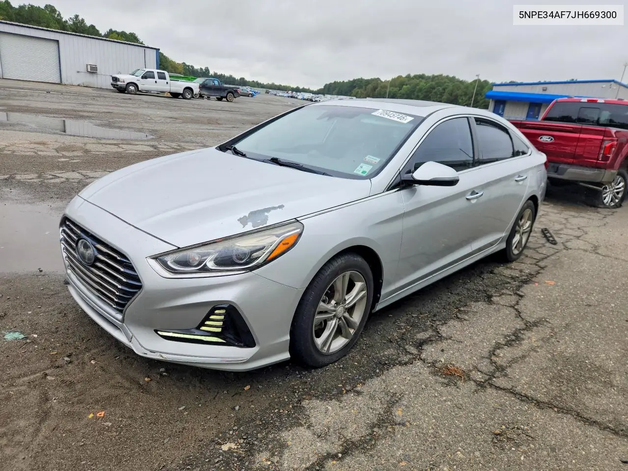 HYUNDAI SONATA 2018, VIN 5NPE34AF7JH669300